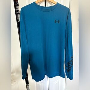 Under Armour Men's Teal Long Sleeve Tee Size XL